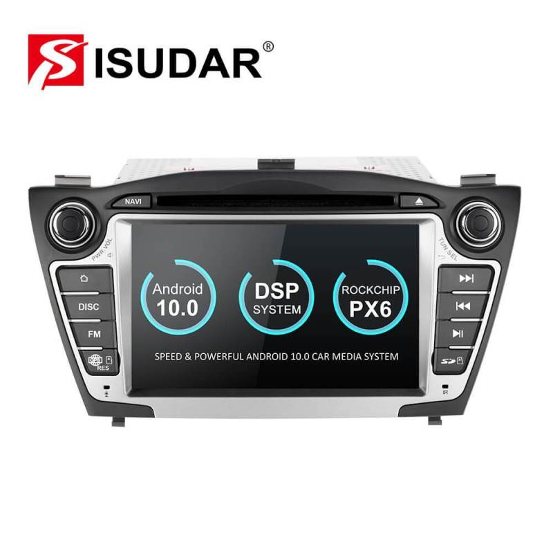 Isudar PX6 2 Din Android 10 Car Multimedia Player GPS For Hyundai/IX35/TUCSON