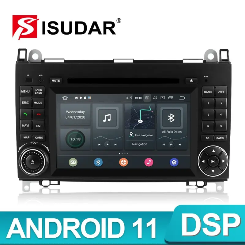 Isudar 4G Anrod 11 Auto Radio For Mercedes/Benz/Sprinter/B200/B170/W169