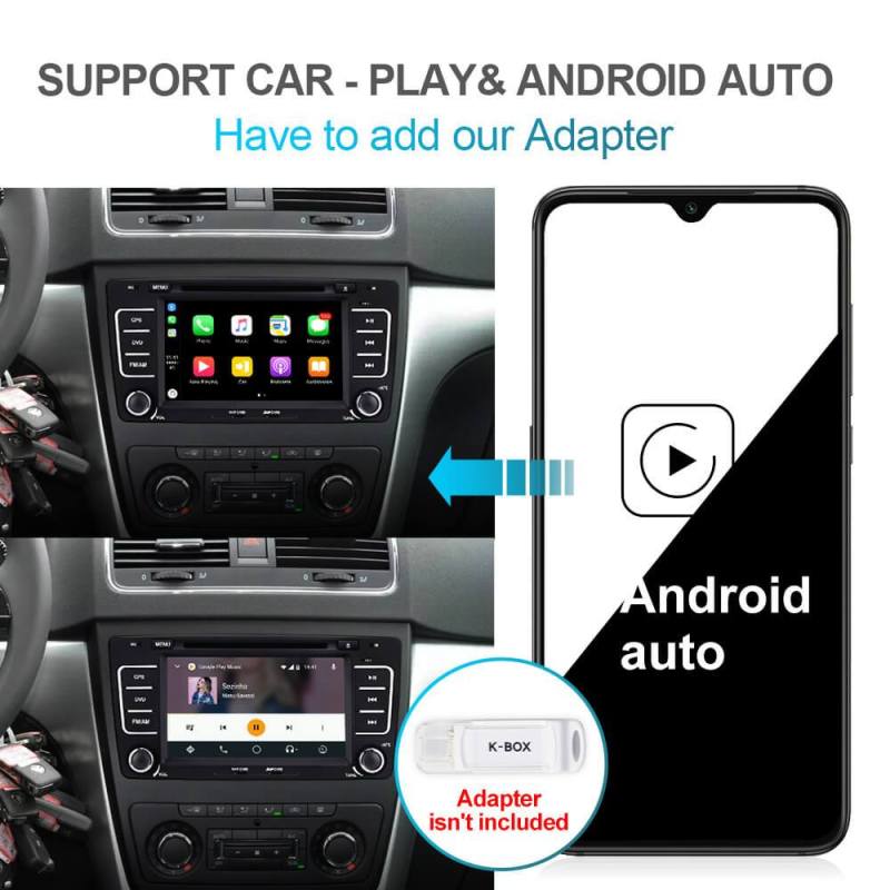 Isudar PX6 2 Din Android 10 Auto Radio For SKODA/Yeti/Octavia 2009 2010 2012