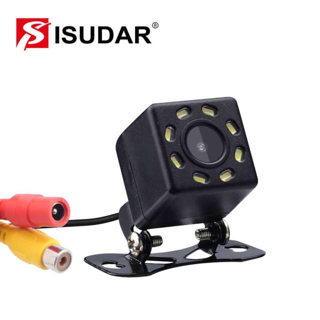 ISUDAR Car Rear Camera Universal Backup Parking Camera 8 LED