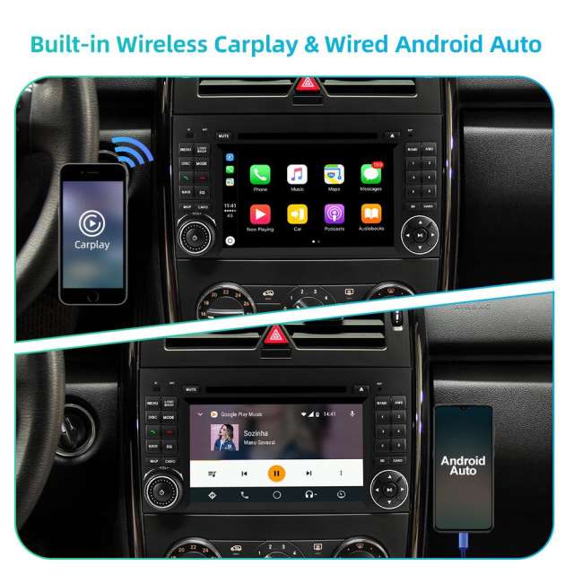 Isudar 4G Anrod 11 Auto Radio For Mercedes/Benz/Sprinter/B200/B170/W169