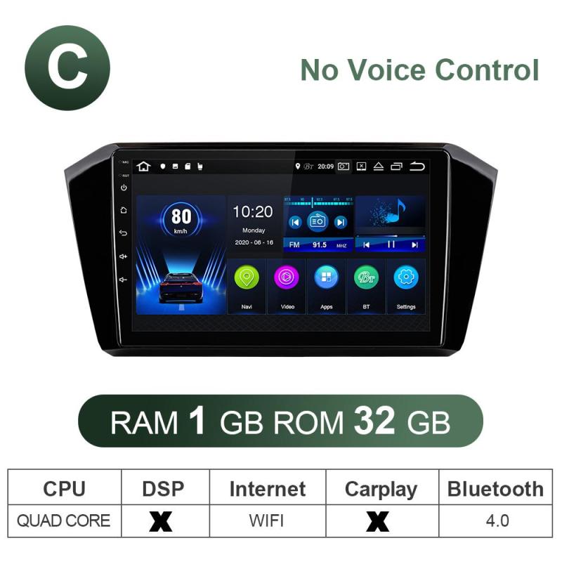 Android Autoradio with canbus for VW/Volkswagen/Passat B8 2015- Stereo AHD rear camera