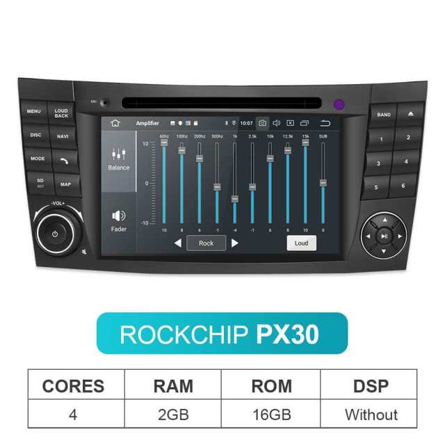 Isudar PX6 Android 10 2 Din Car Multimedia Player For Mercedes/Benz/E-Class/W211/E300/CLK/W209