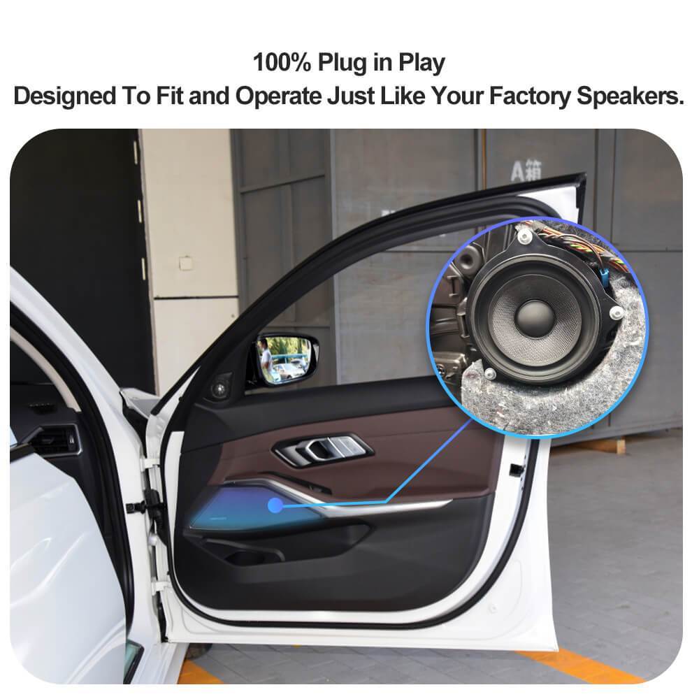 ISUDAR 4.5 Inch Doors Speaker For BMW E60 E70 E81 E90 F10 F20 F30 Series NdFeB Built-in Magnet Stereo System