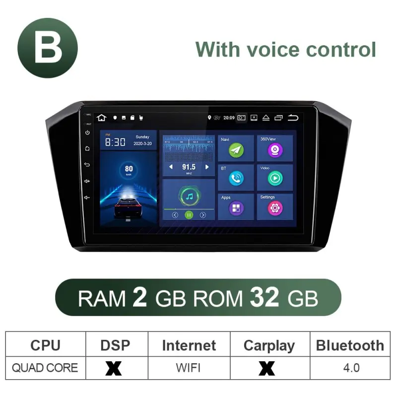 Android Autoradio with canbus for VW/Volkswagen/Passat B8 2015- Stereo AHD  rear camera,For Volkswagen