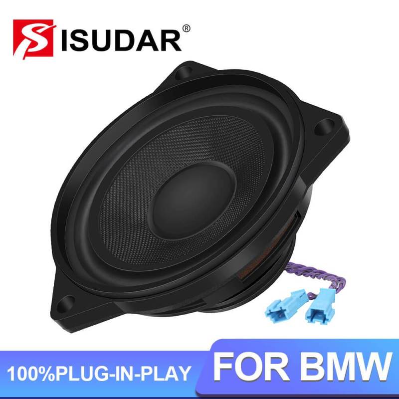 ISUDAR 4 Inch Speaker Center Dashboard Rear Headrest For BMW E60 E70 E81 E90 F10 F20 F30 Series NdFeB