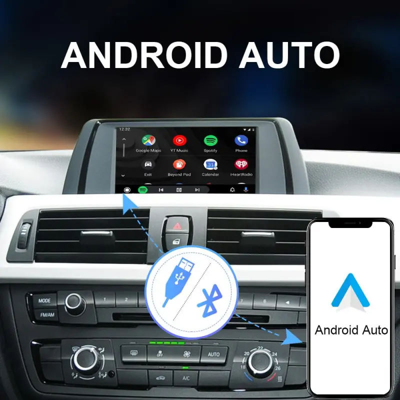 ISUDAR Wireless Carplay Module Android Auto for BMW F10 F11 F30 F20 F31 F22 F21 F32 F33 F36