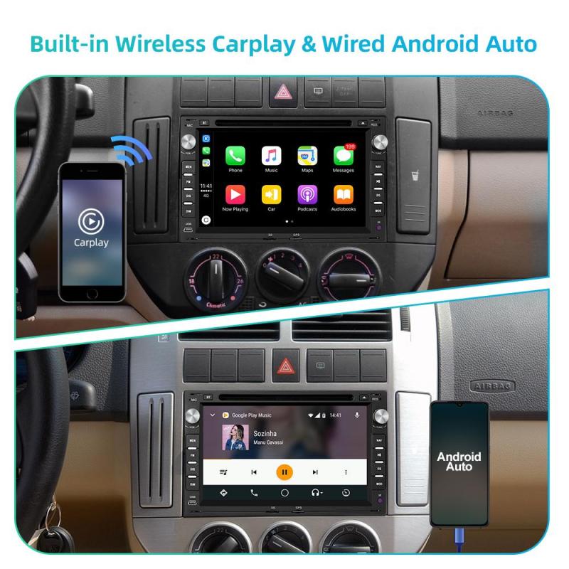 Isudar Android 11 Car Radio For VW/T5/GOLF/POLO/TRANSPORTER/Passat b5