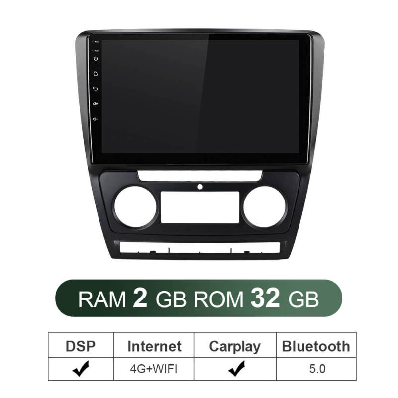 ISUDAR V57S 2 Din Android 10 Car Radio For Skoda/Octavia 2009-2013