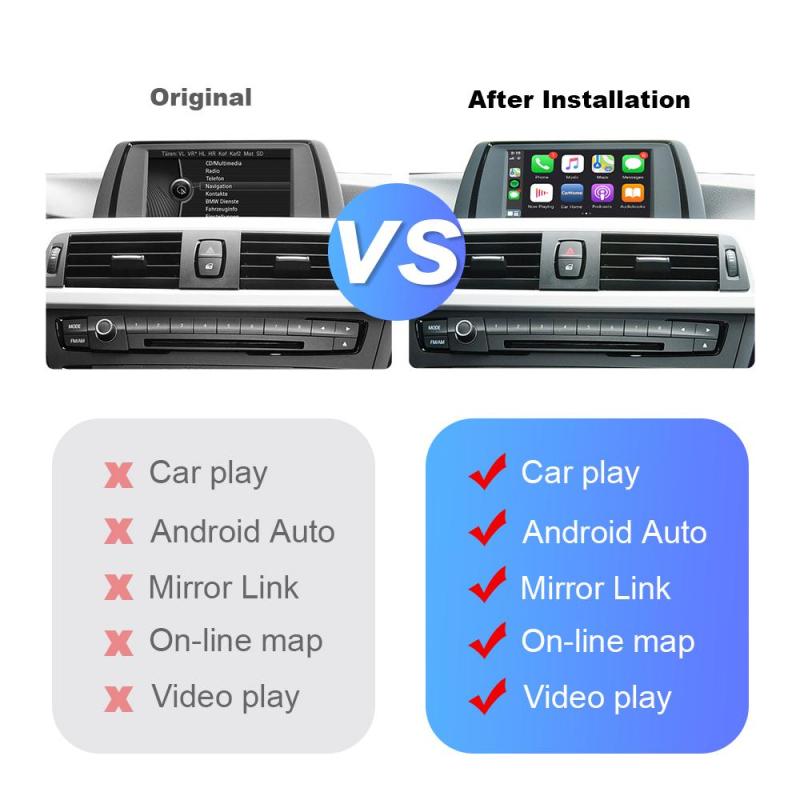 ISUDAR Wireless Carplay&Anroid auto module for BMW F30 F31 F20 F21 F10 F01 X5 E70 X6 E71 X3 F25 F48 E84 MINI NBT EVO System