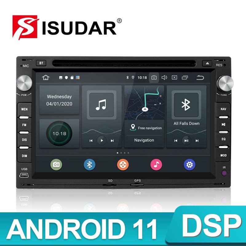 Isudar Android 11 Car Radio For VW/T5/GOLF/POLO/TRANSPORTER/Passat b5