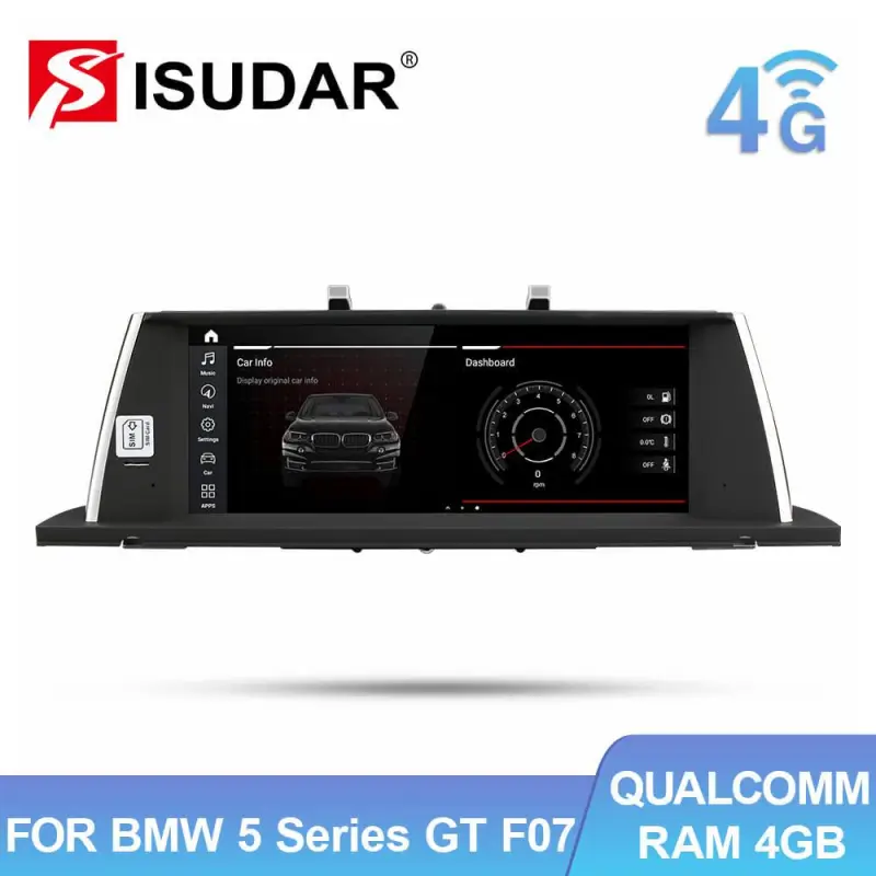 Isudar Android 10 Auto radio For BMW For 5 Series F07 GT 2009-2016 CIC NBT System