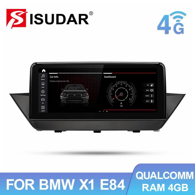 Isudar 4G GPS Stereo Head Unit IPS Screen For BMW X1 E84 2009-2015