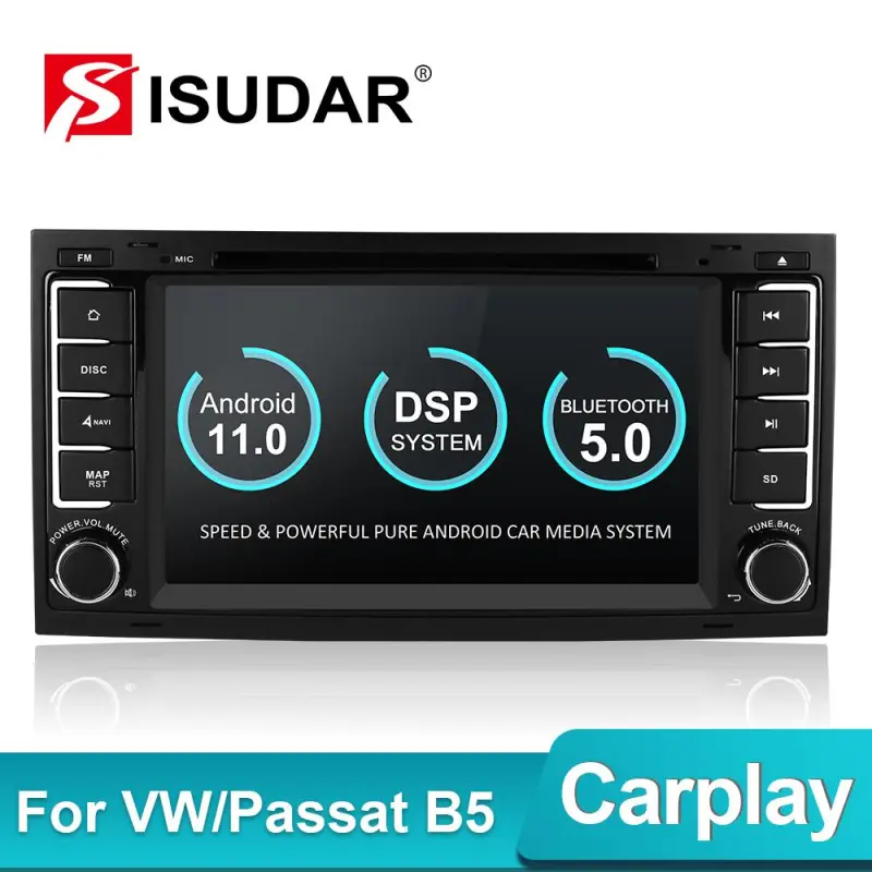 Isudar PX6 2 Din Android 10 Car Radio For VW/Volkswagen/Touareg/T5