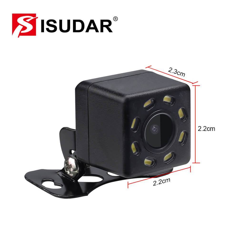 ISUDAR Car Rear Camera Universal Backup Parking Camera 8 LED
