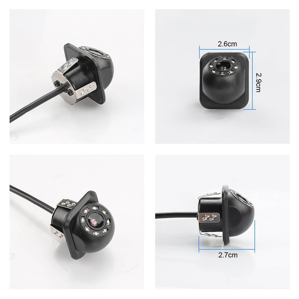 Isudar Rear Camera 8 LED With HD Night Vision 170 Degree with 6M cable
