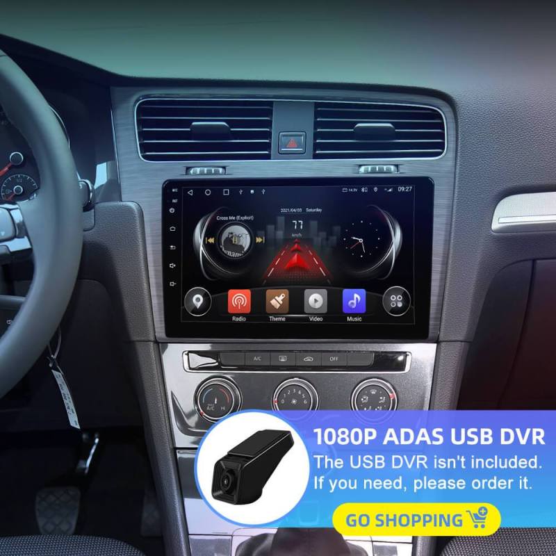 Isudar QLED Android 10 Auto Radio For VW/Volkswagen/Golf 7 2013- wireless carplay