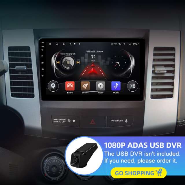 128G Carplay Car Radio For OUTLANDER MITSUBISHI 2007 2008 2009 -2012