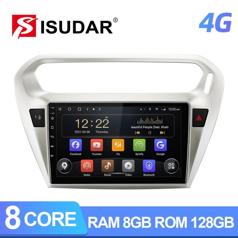 T72 Android 10 Car Radio For Citroen/Elysee/Peugeot 301 2013 2014-