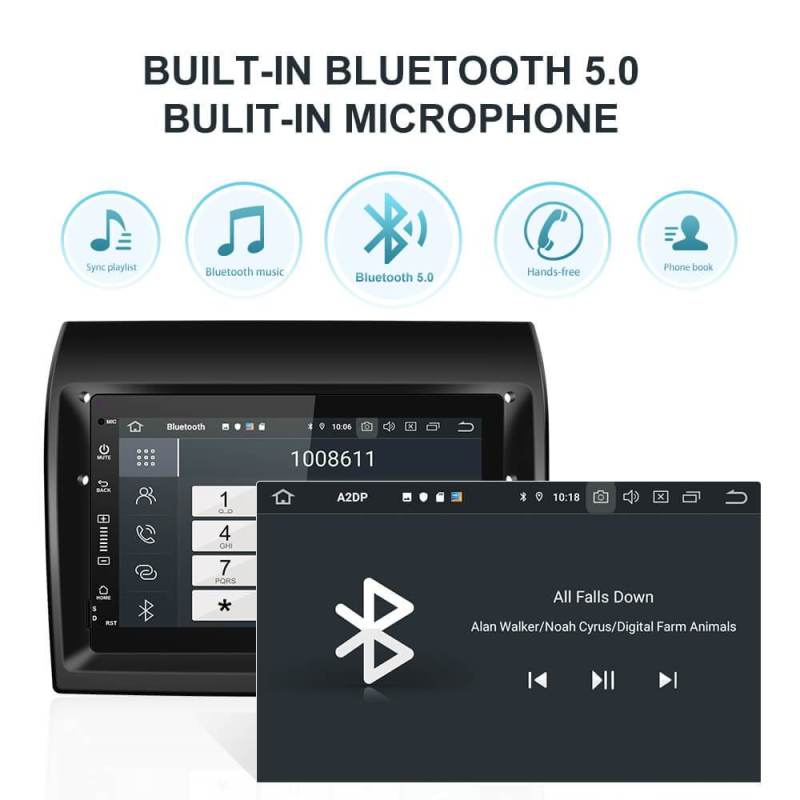 Isudar PX6 4G 1 Din Android 10 For Fiat/Ducato mod/Vans/X250