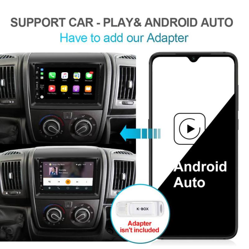 Isudar PX6 4G 1 Din Android 10 For Fiat/Ducato mod/Vans/X250