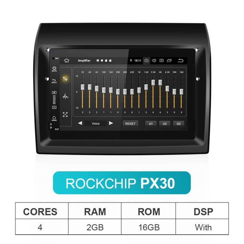 Isudar PX6 4G 1 Din Android 10 For Fiat/Ducato mod/Vans/X250