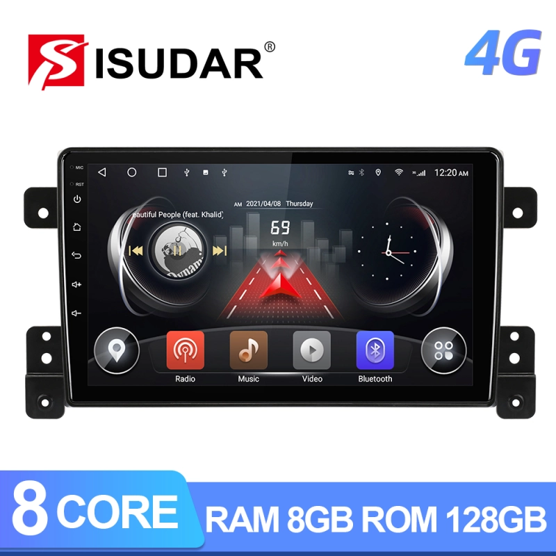 8 Core RAM 6G 4G Carplay Auto Radio For Suzuki Grand Vitara 3 2005 2006-2015