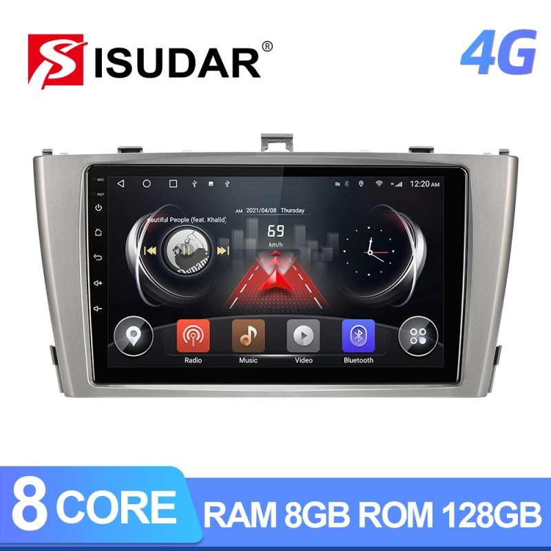 ISUDAR Wireless Apple carplay Car Multimedia Radio For Toyota Avensis