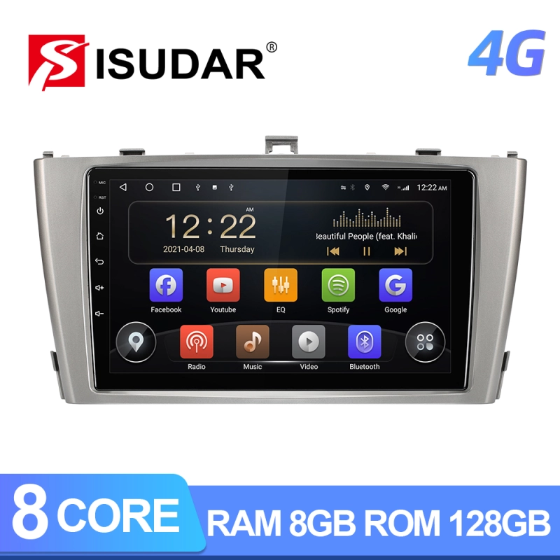 ISUDAR Wireless Apple carplay Car Multimedia Radio For Toyota Avensis