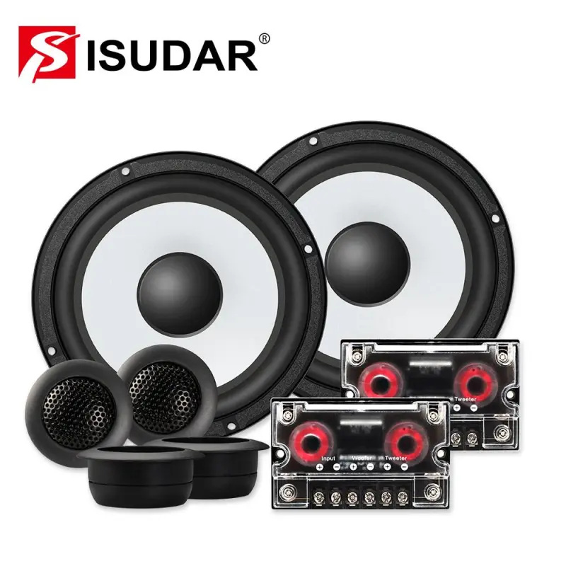 SUDAR SU601 Hifi Car Component Speaker System 6.5 Inch 2 Way Vehicle Door