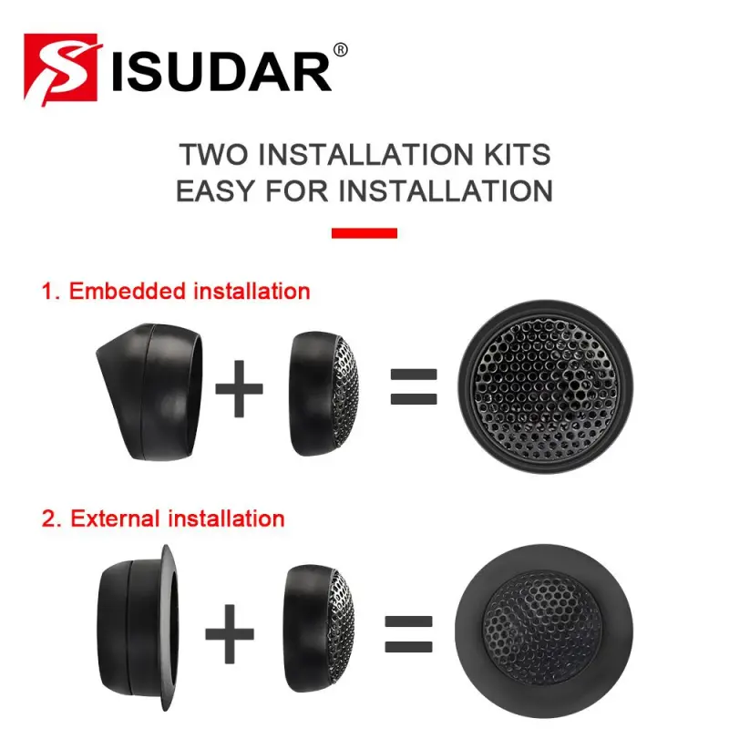 SUDAR SU601 Hifi Car Component Speaker System 6.5 Inch 2 Way Vehicle Door