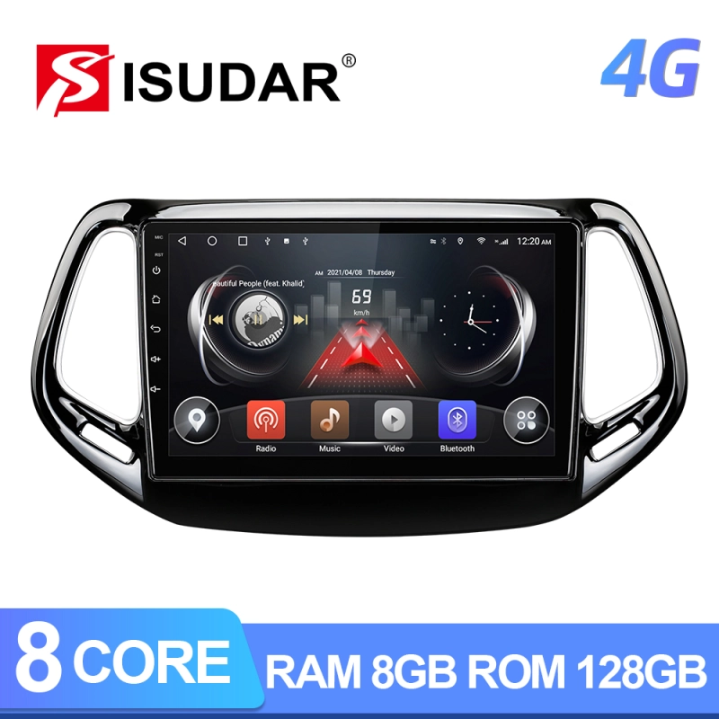 Car Multimedia Octa Core RAM 6GB 4G For Jeep Compass 2 MP 2016 2017 2018 2019