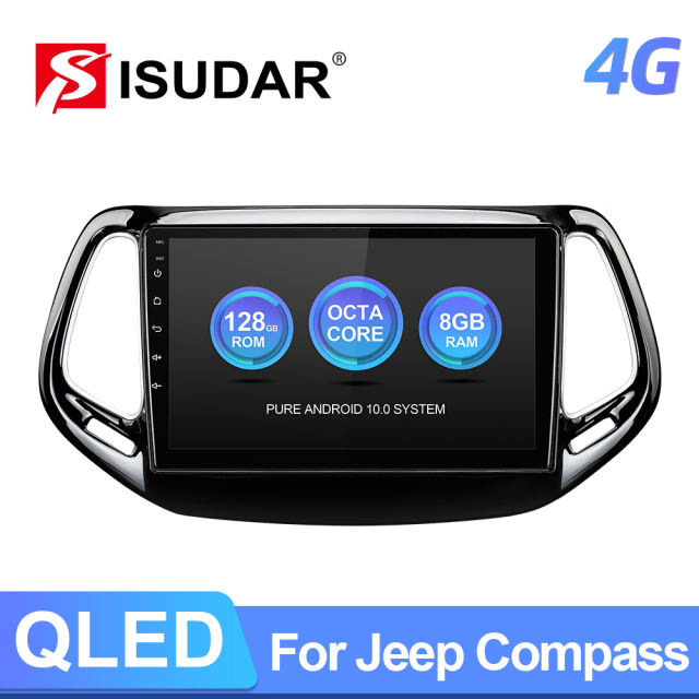 Car Multimedia Octa Core RAM 6GB 4G For Jeep Compass 2 MP 2016 2017 2018 2019