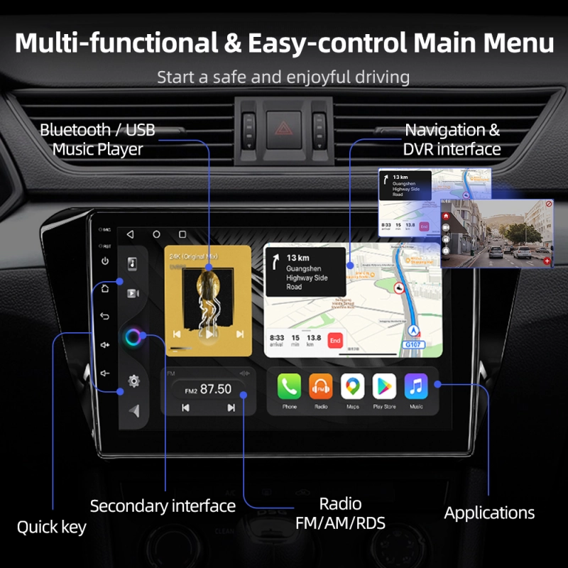 Android 10 Car Auto Radio For Skoda Superb 3 2016- Qualcomm