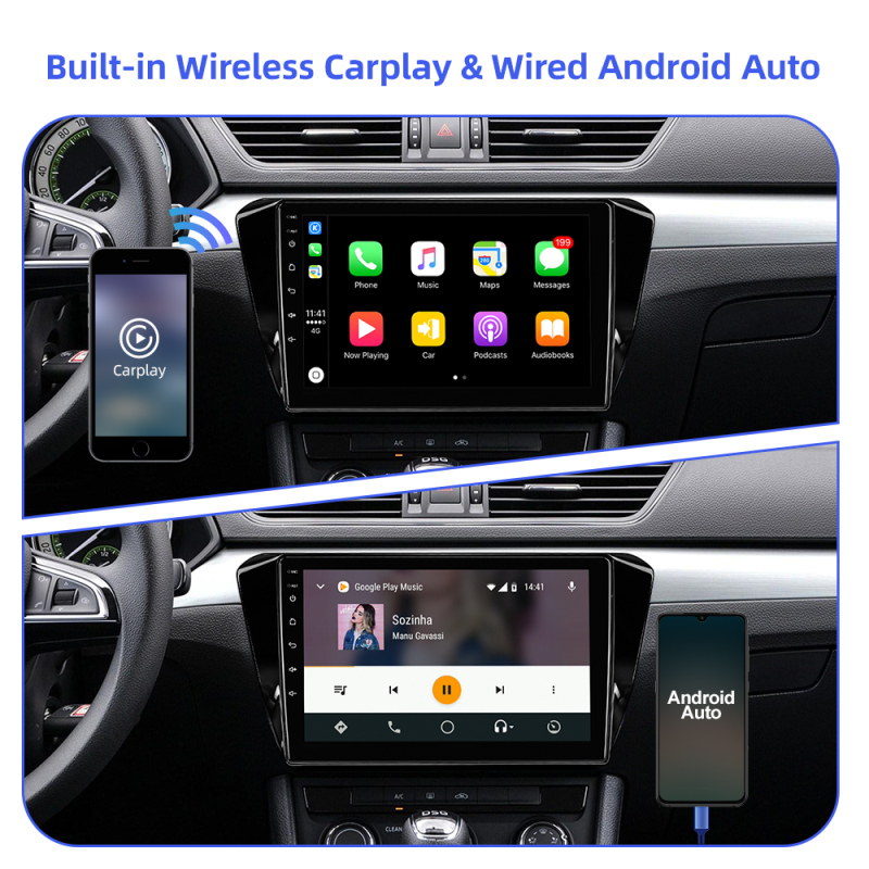 Android 10 Car Auto Radio For Skoda Superb 3 2016- Qualcomm