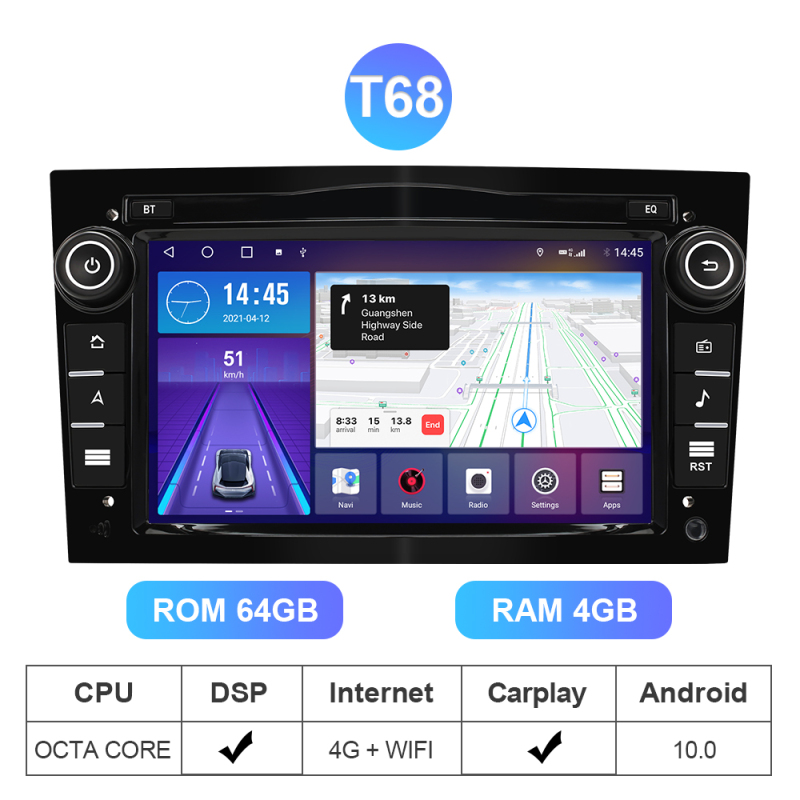 Isudar Android 10 Car Stereo for Opel Astra H G J Antara Vectra C D Vivaro Corsa C D Zafira B Meriva Veda