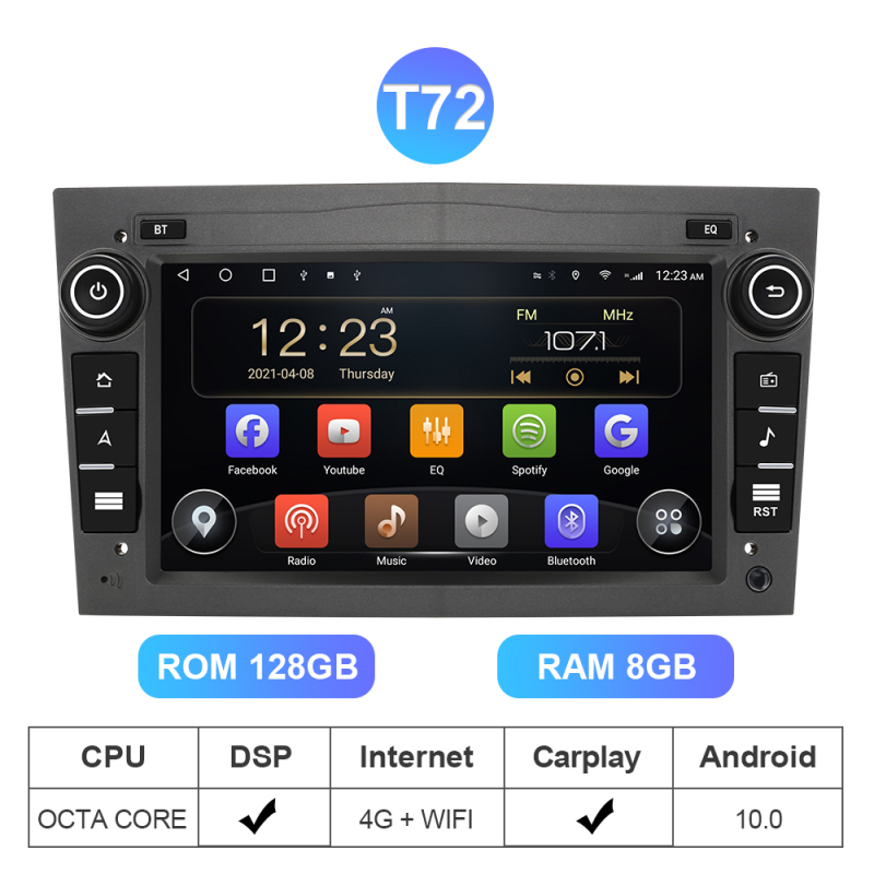 Isudar Android 10 Car Stereo for Opel Astra H G J Antara Vectra C D Vivaro Corsa C D Zafira B Meriva Veda