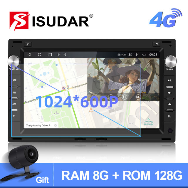 Isudar Android 10 Car Radio For VW/Volkswagen/GOLF/POLO/TRANSPORT T5/Passat B5/SHARAN/Bora