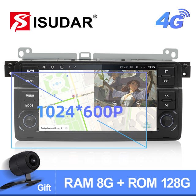 Isudar Android 10 Auto Radio Multimedia For BMW 3 Series E46 M3 318/320/325/330/335 1998-2005
