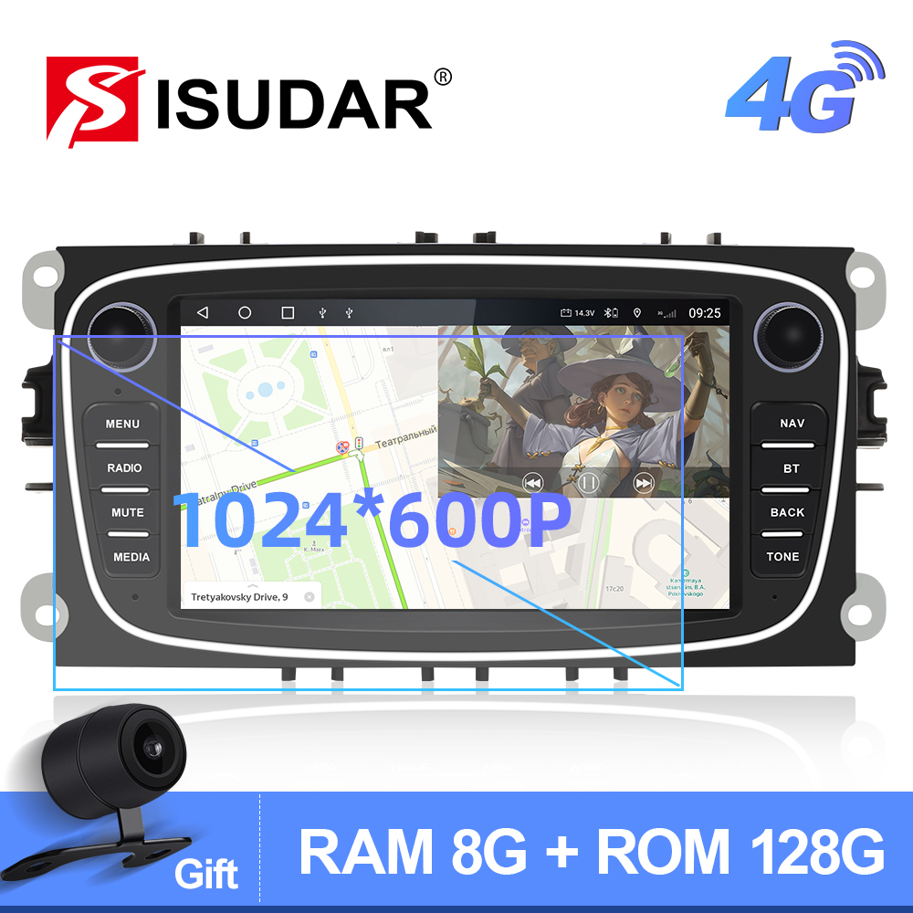 Isudar Wireless carplay Android 10 Car Radio For FORD/Focus/S-MAX/Mondeo/C-MAX/Galaxy