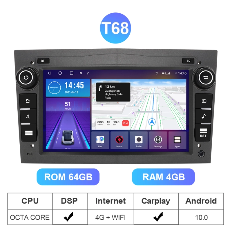 4G Car Stereo for Opel Astra H G J Antara Vectra C D Vivaro Corsa C D Zafira B Meriva Veda