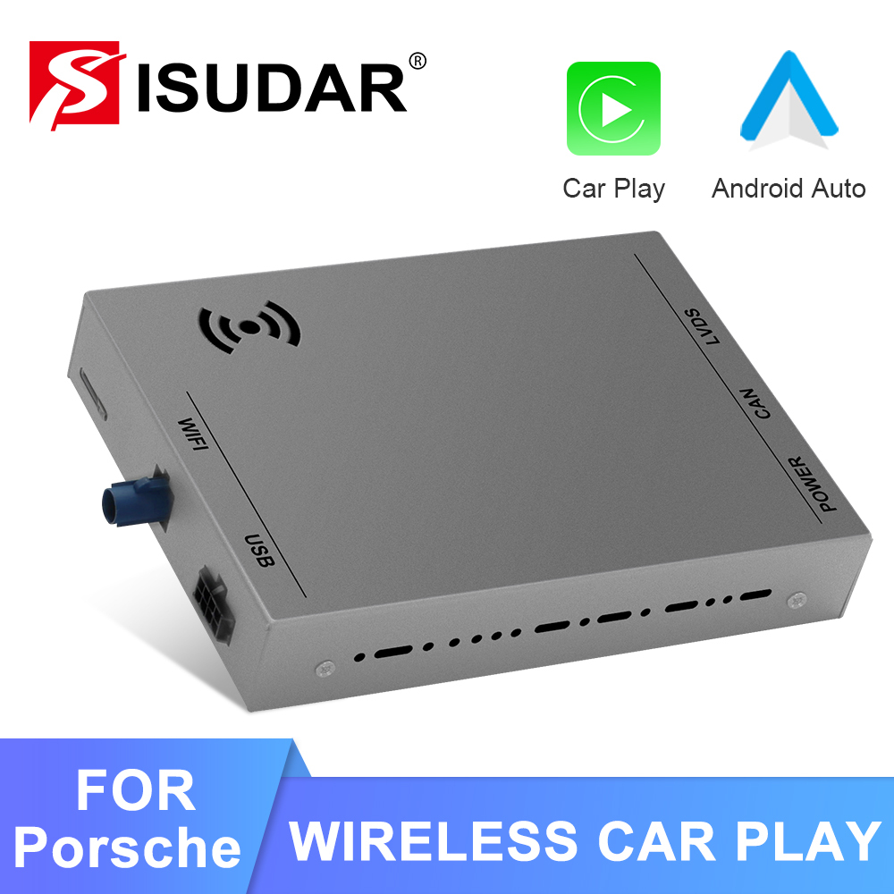 ISUDAR Apple Carplay adapter For Porsche/Panamera/Cayenne/Macan/Cayman/Boxster 911 718 Porsche PCM 4.0