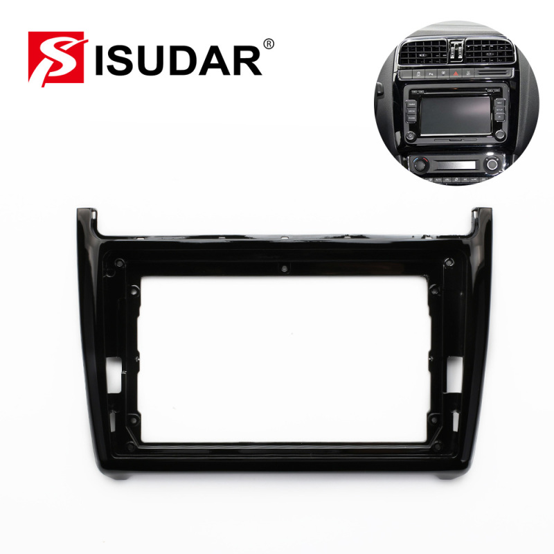 ISUDAR Auto Radio Frame For VW Volkswagen POLO Sedan 2008-2020