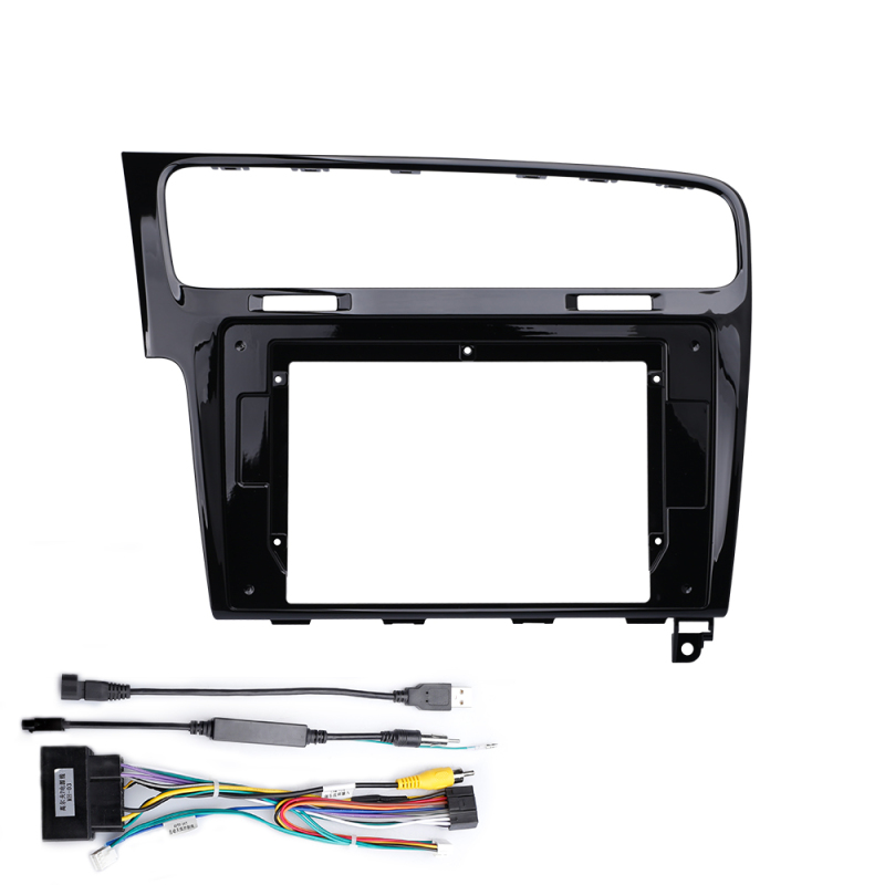 Fascias Panel Decorative Frame For Volkswagen Golf 7 MK7 2013 -2017 Golf 7.5 MK7.5 MIB Video Panel