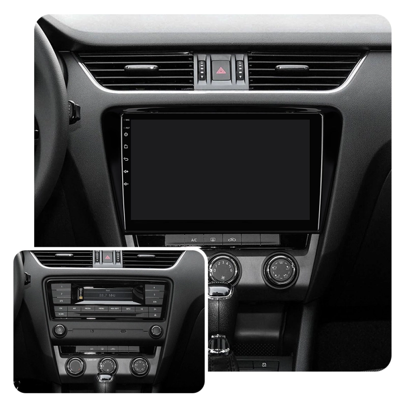 ISUDAR Car Radio Fascias Frame For Skoda Octavia A7 3 2014-2018 Stereo Plastic Panel