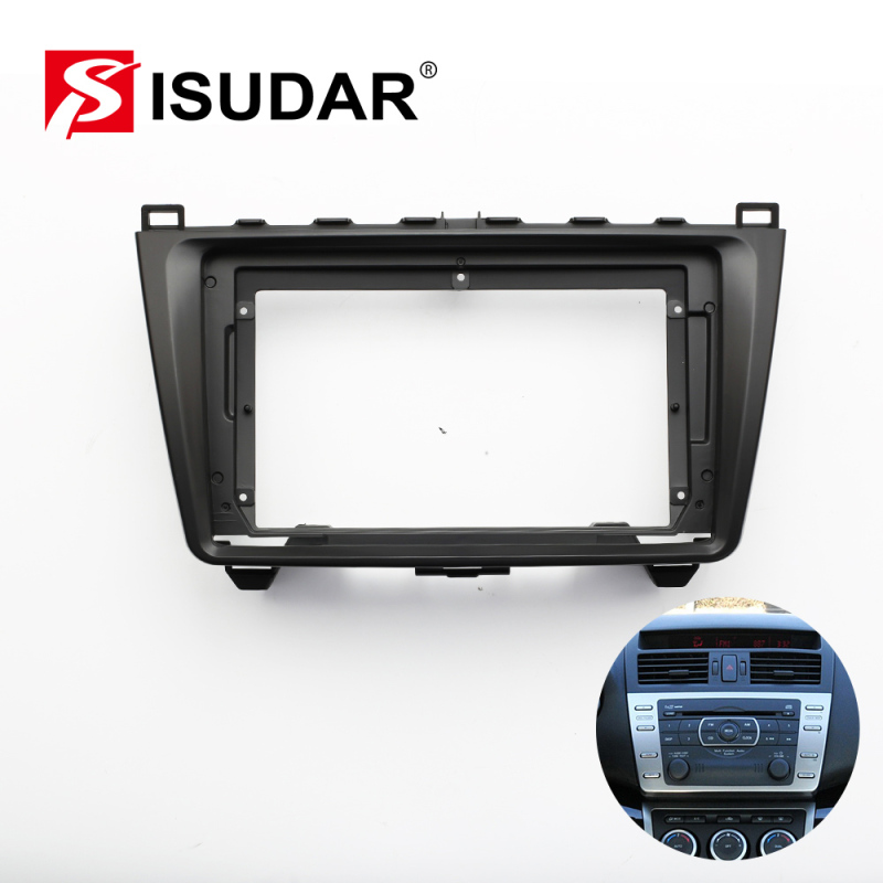 ISUDAR Car Refitting DVD Panel Dash Fascia Radio For Mazda 6 2 3 GH 2007-2012