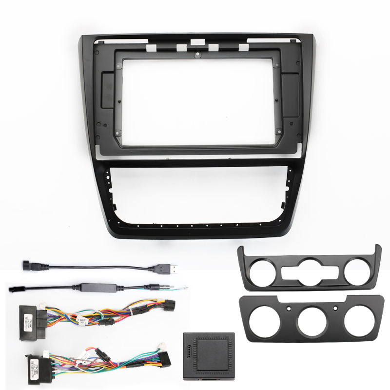 ISUDAR Car Radio Fascia Frame Facials Panel Dashboard For Skoda Yeti 2009 2010 2011 2012 2013