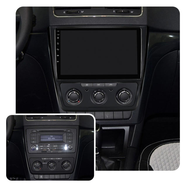 ISUDAR Car Radio Fascia Frame Facials Panel Dashboard For Skoda Yeti 2009 2010 2011 2012 2013