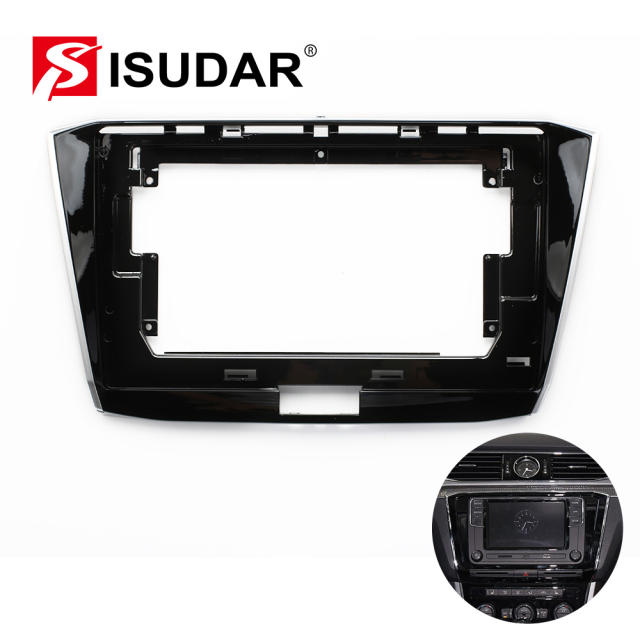 ISUDAR Car Radio Fascias Frame For For VW/Passat b8 Magotan 2015 Stereo Plastic Panel
