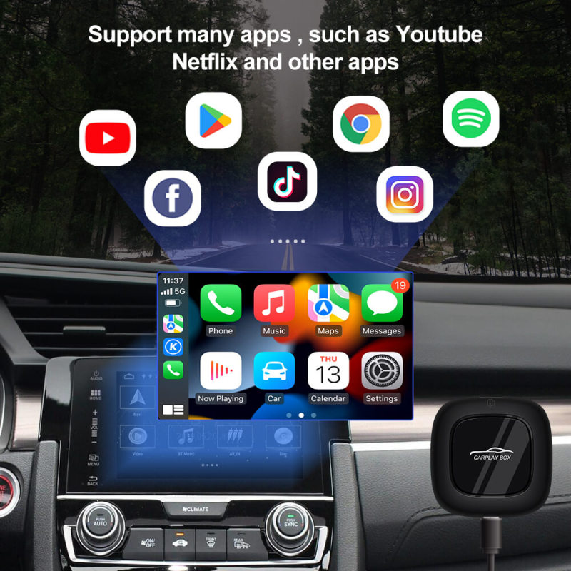 CP36-Carplay Ai Box For VW Audi Merceders Toyota Volvo Wireless connection